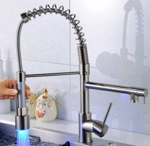 Kitchen Faucet With LED Light