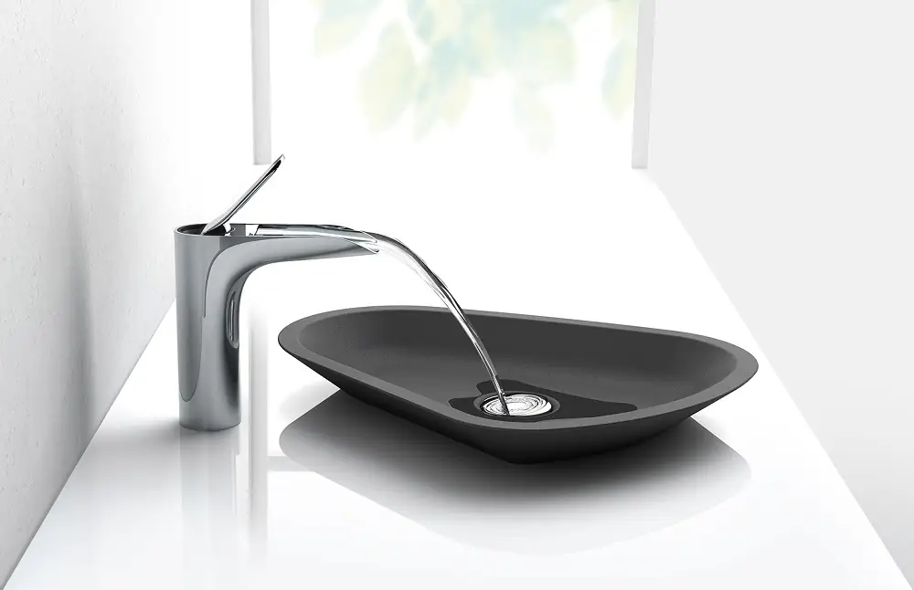 waterfall bathroom tap