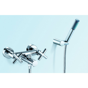 Wall mounted bath mixer