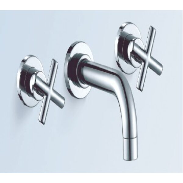 3-hole Wall Mounted Basin mixer