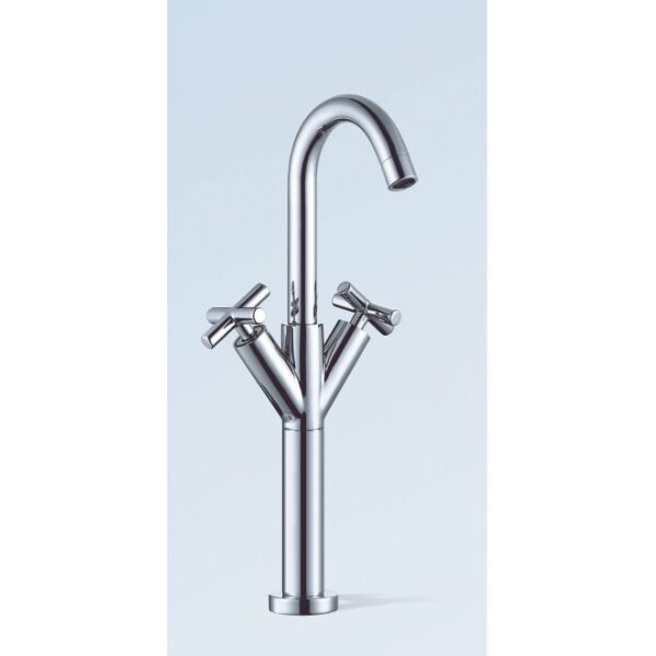 Double Levers Raised Basin Mixer